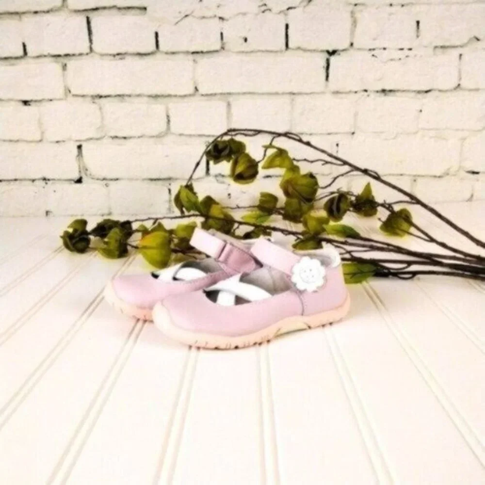 Riley Roos Carly Blush Mary Jane Walking Shoes Siize 3-6 months